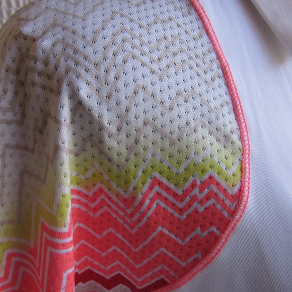 Lucky in Love Womens Top L Pullover White Colorful Golf Pickeball Art Snaps - Picture 11 of 12